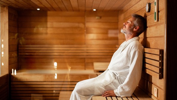 Sauna and steam room